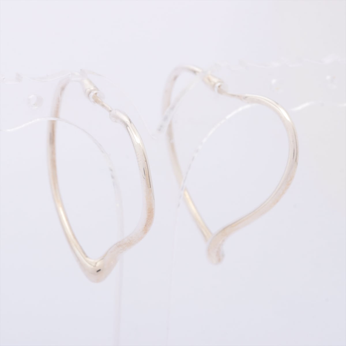 Tiffany Open Heart Hoop Piercing jewelry (for both ears) 925 5.5g Silver
