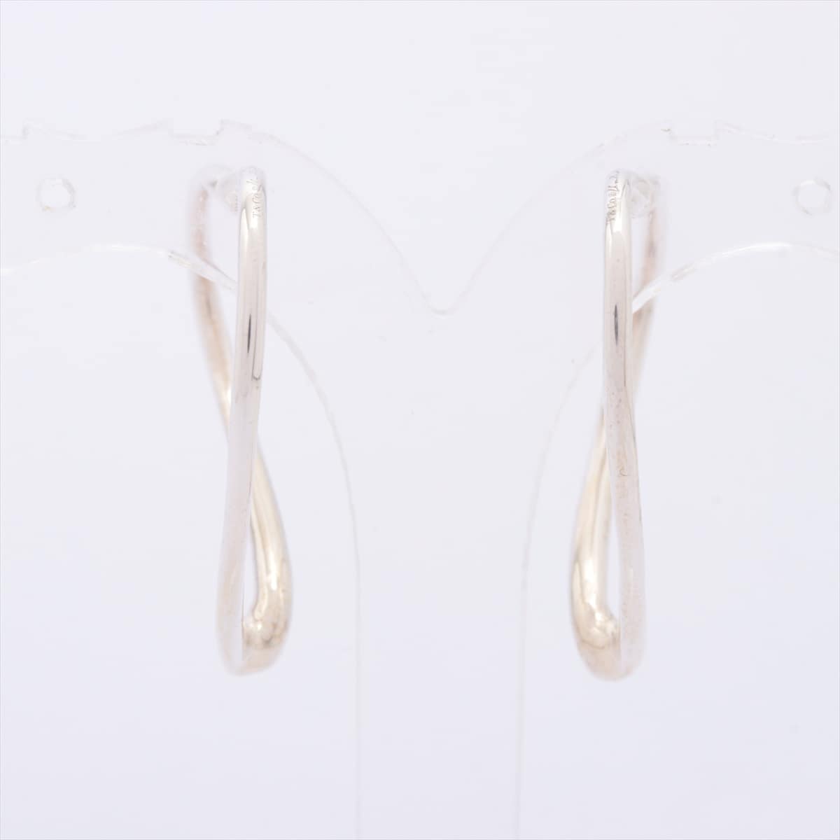 Tiffany Open Heart Hoop Piercing jewelry (for both ears) 925 5.5g Silver