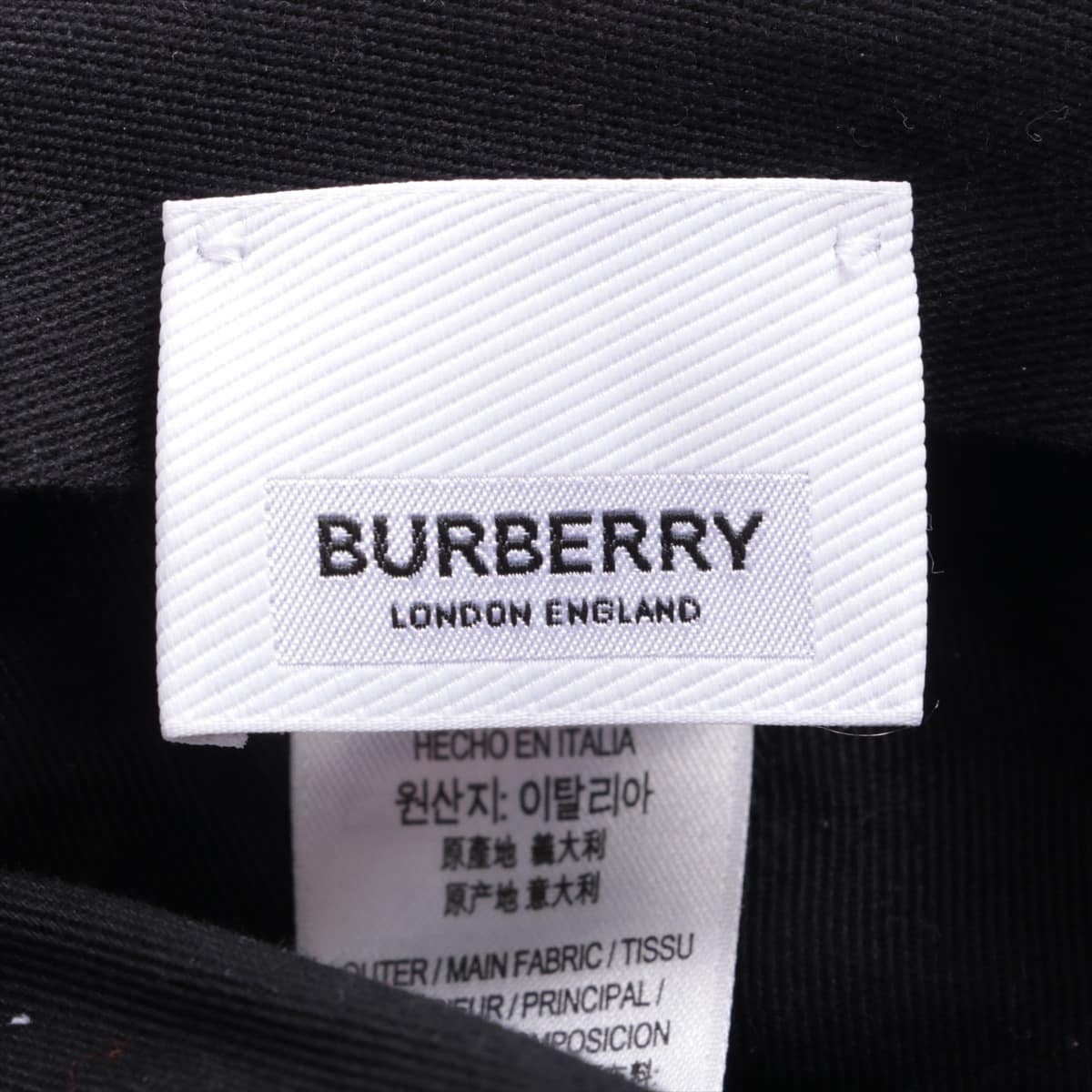 Burberry Base ball Cap Cotton White x pink