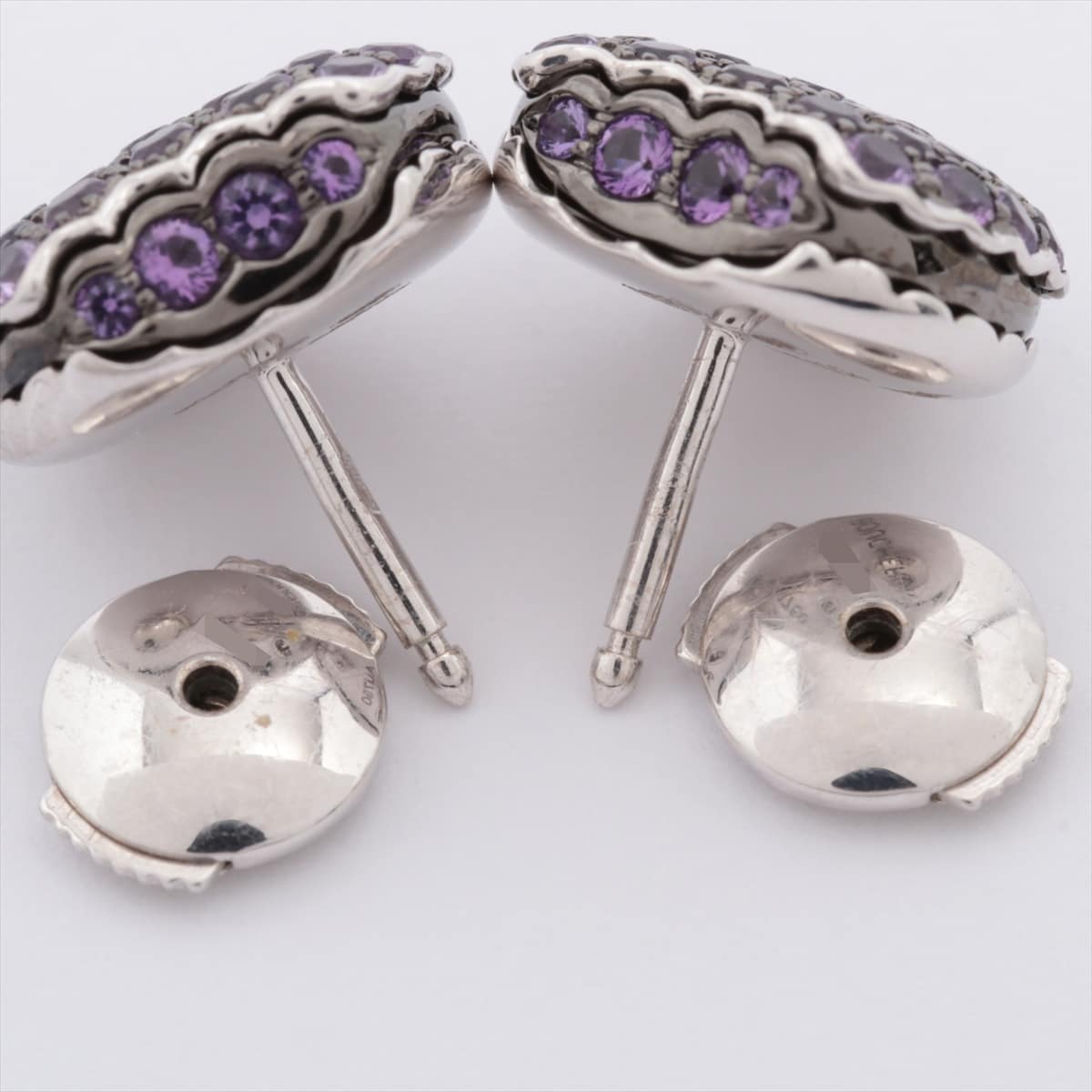 Boucheron Tantacion Macaroon Amethyst Piercing jewelry 750(WG) 6.7g