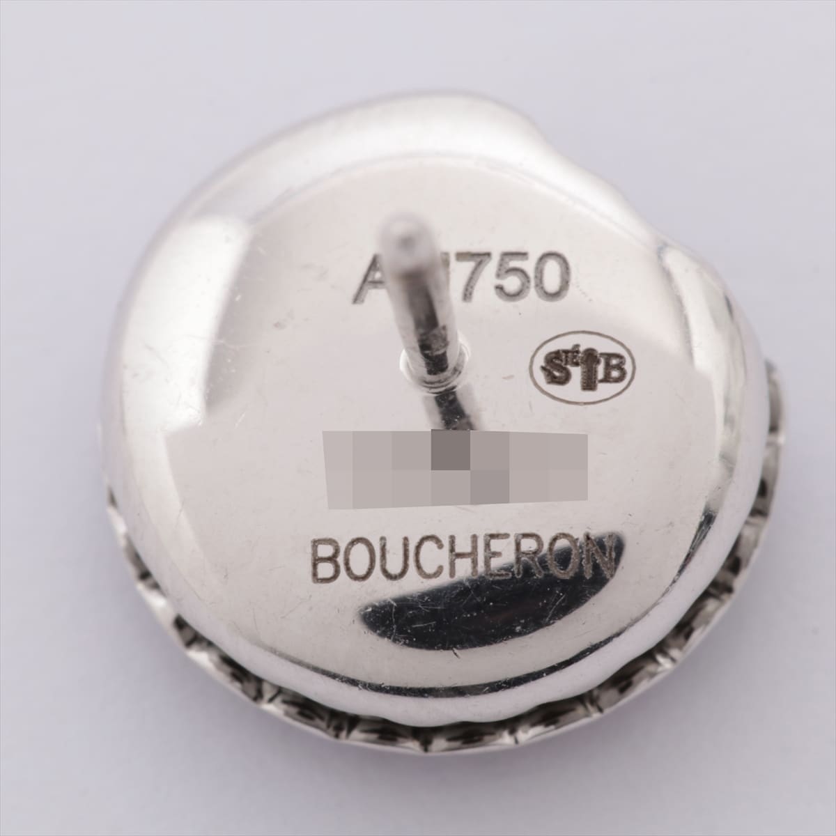 Boucheron Tantacion Macaroon Amethyst Piercing jewelry 750(WG) 6.7g