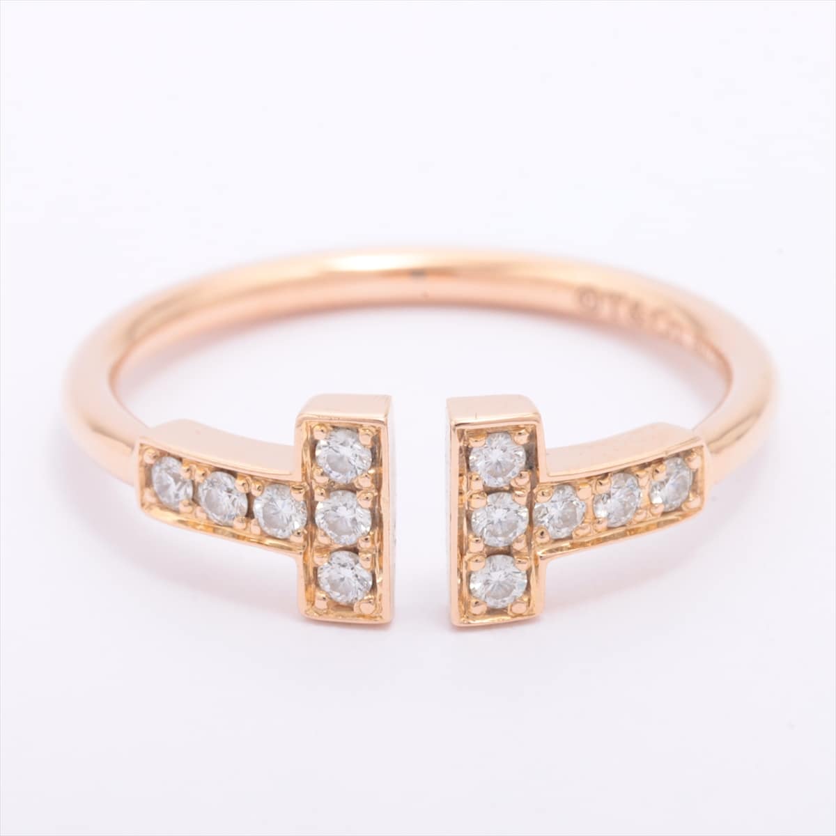 Tiffany T Wire diamond rings 750(PG) 2.3g