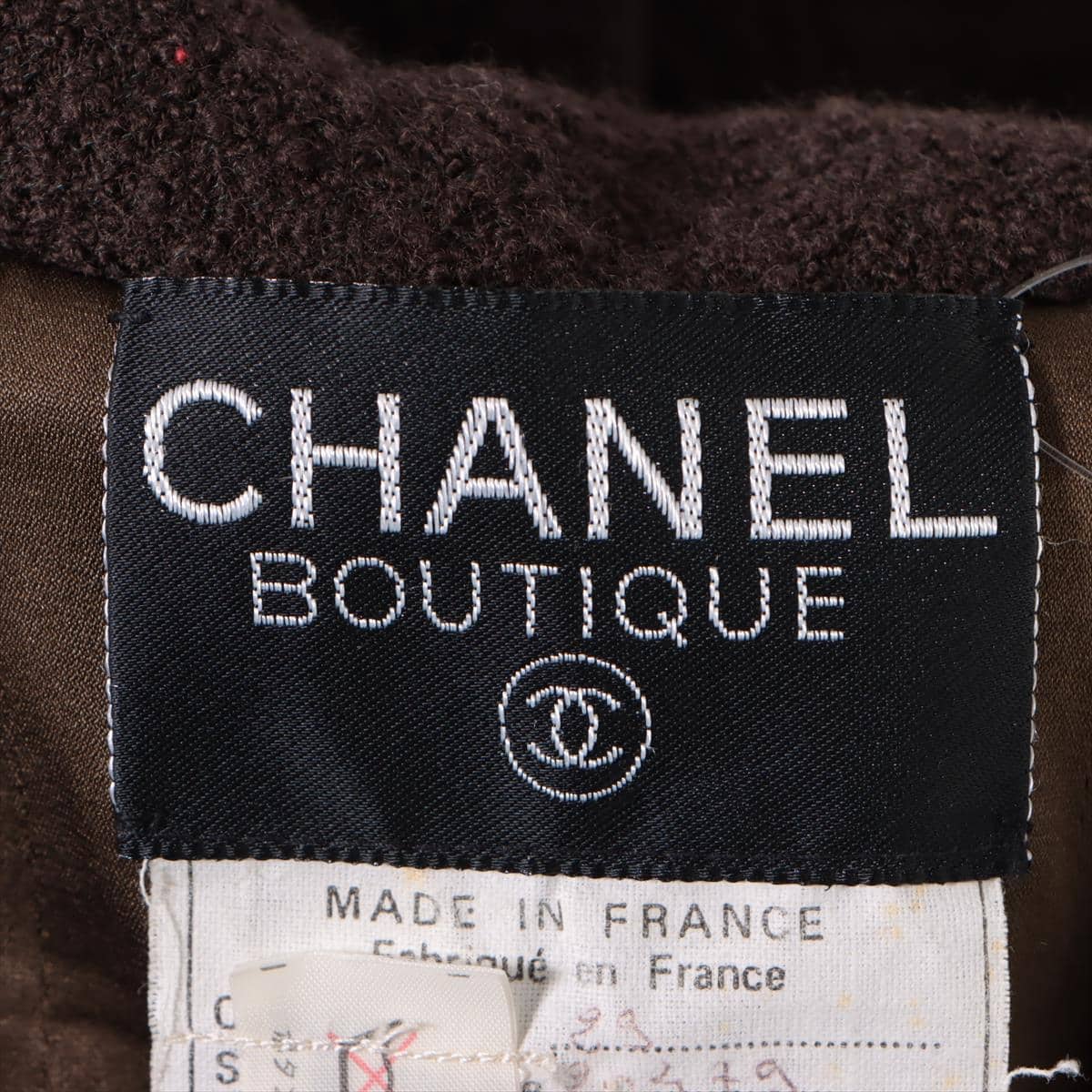 Chanel Tweed Setup 38 Ladies' Brown