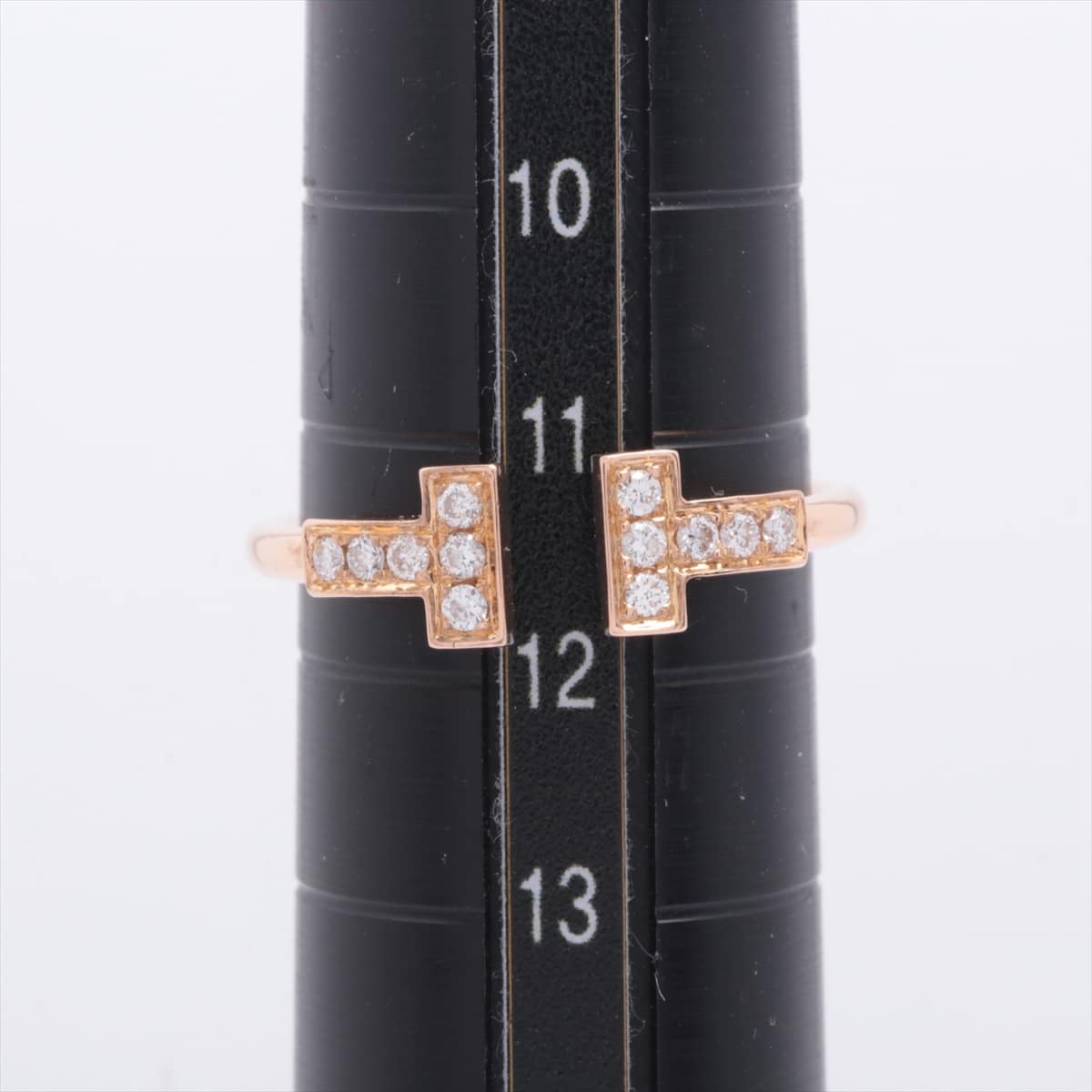 Tiffany T Wire diamond rings 750(PG) 2.8g D0.15