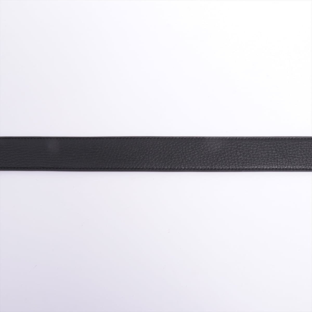Fendi Square Belt GP & leather Black x Gray