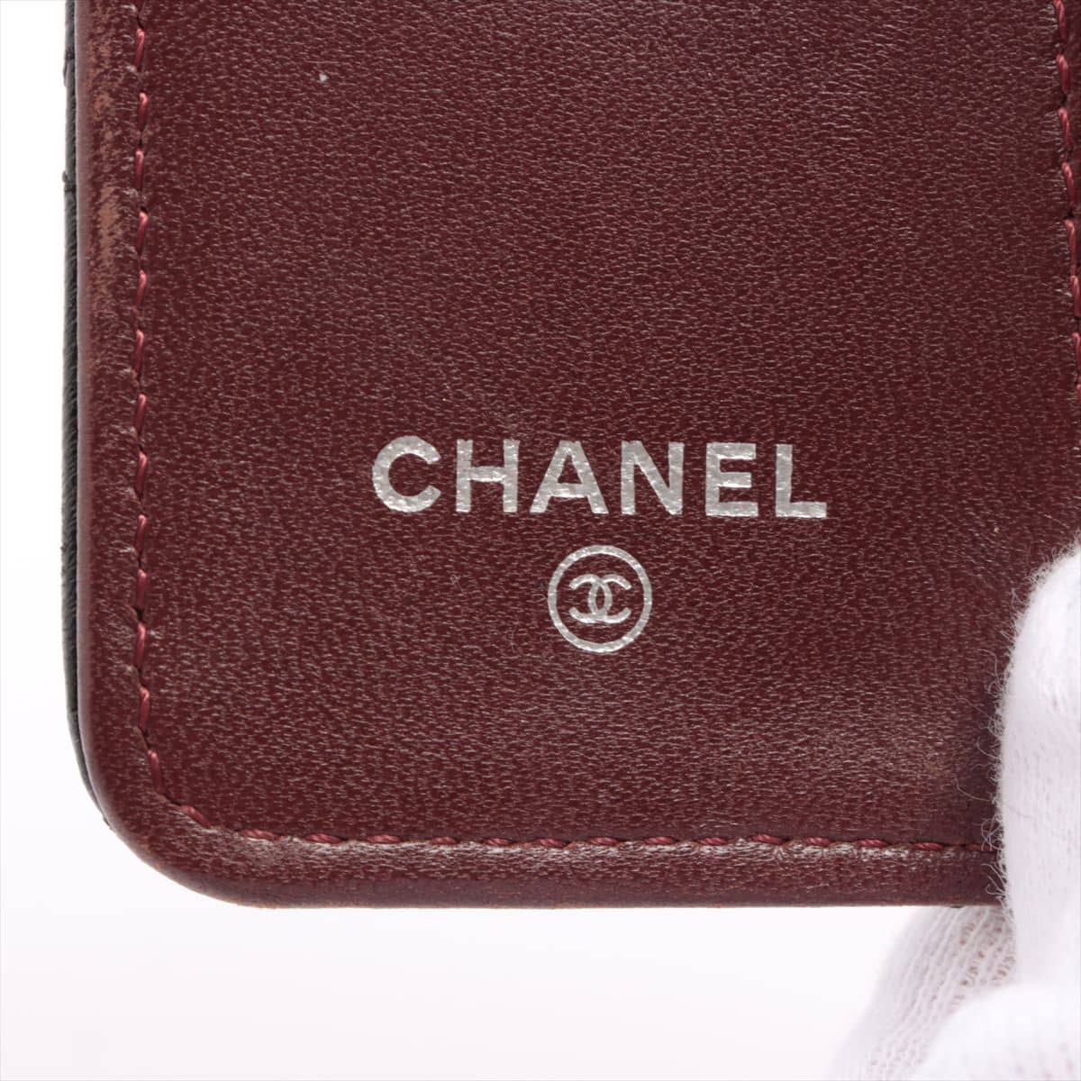 Chanel Matelasse Lambskin Key case Black Silver Metal fittings 13XXXXXX