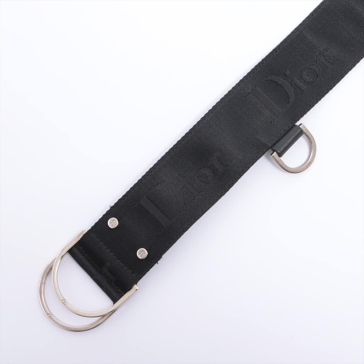 Christian Dior Belt Nylon & leather Black