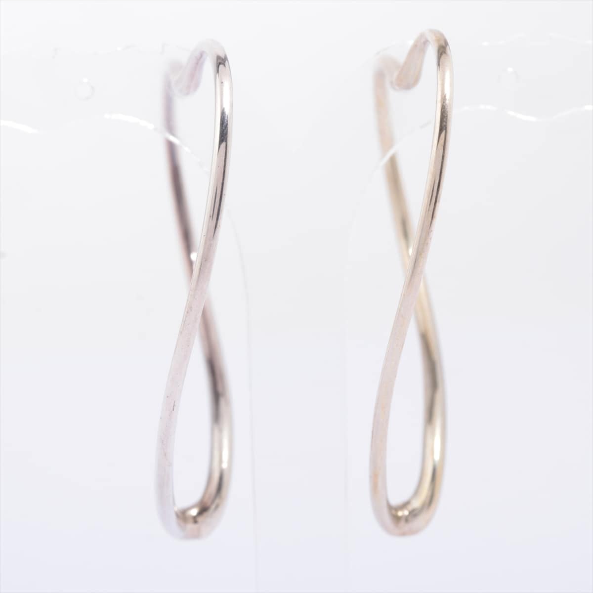 Tiffany Open Heart Hoop Piercing jewelry (for both ears) 925 11.7g Silver