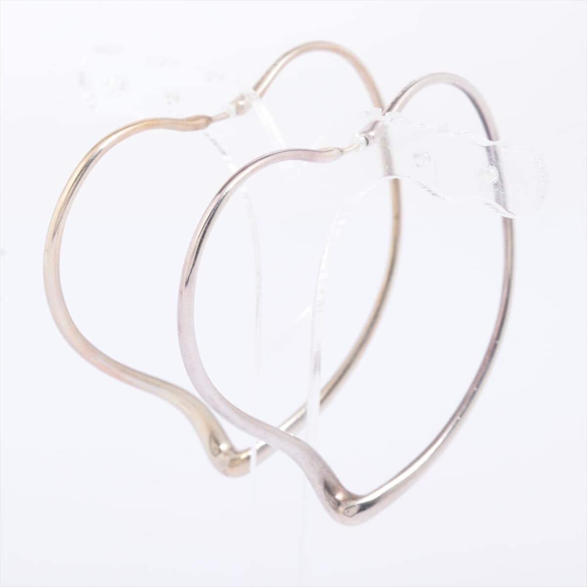 Tiffany Open Heart Hoop Piercing jewelry (for both ears) 925 11.7g Silver