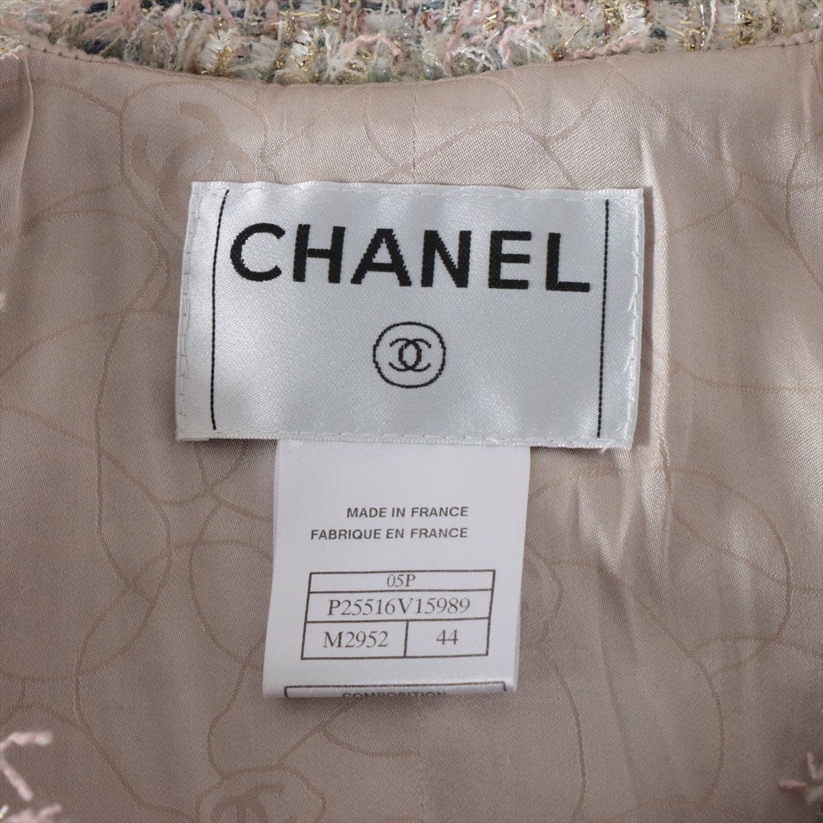 Chanel Coco Button 05P Tweed Setup 44/38 Ladies' Multicolor  P25516