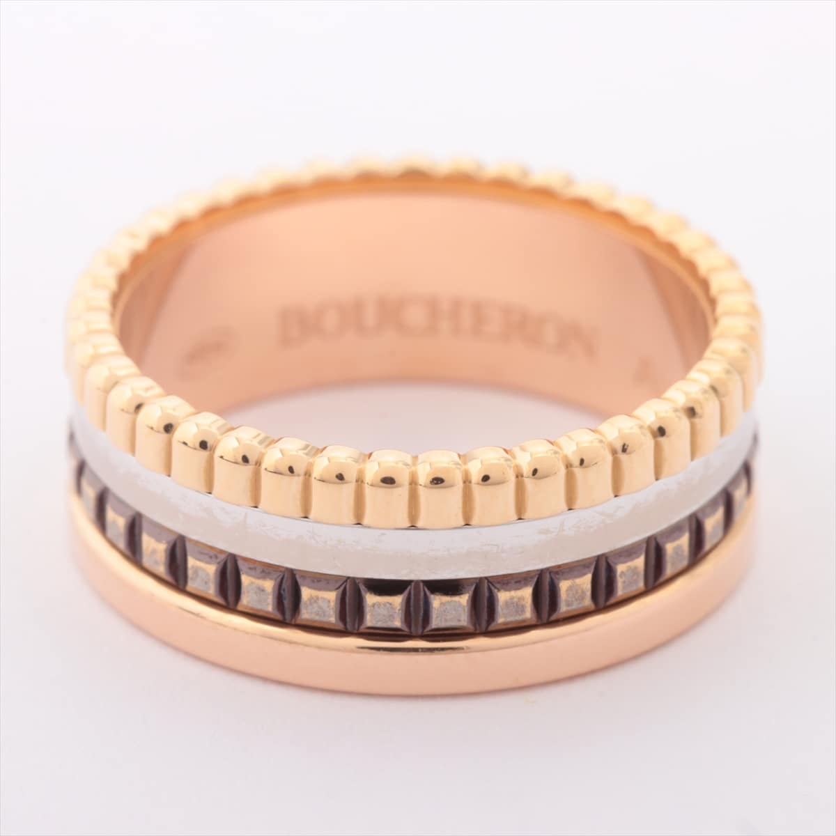 Boucheron Quatre Classic small rings 750(YG×PG×WG) 6.4g 48