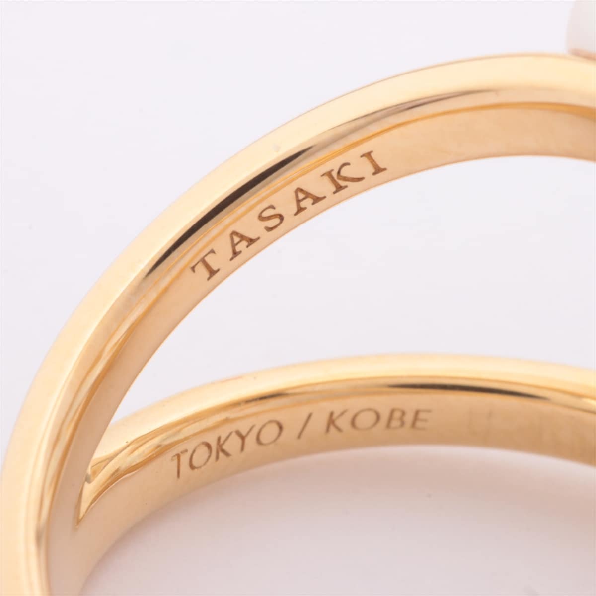TASAKI Danger Signature Pearl rings 750(YG) 8.2g