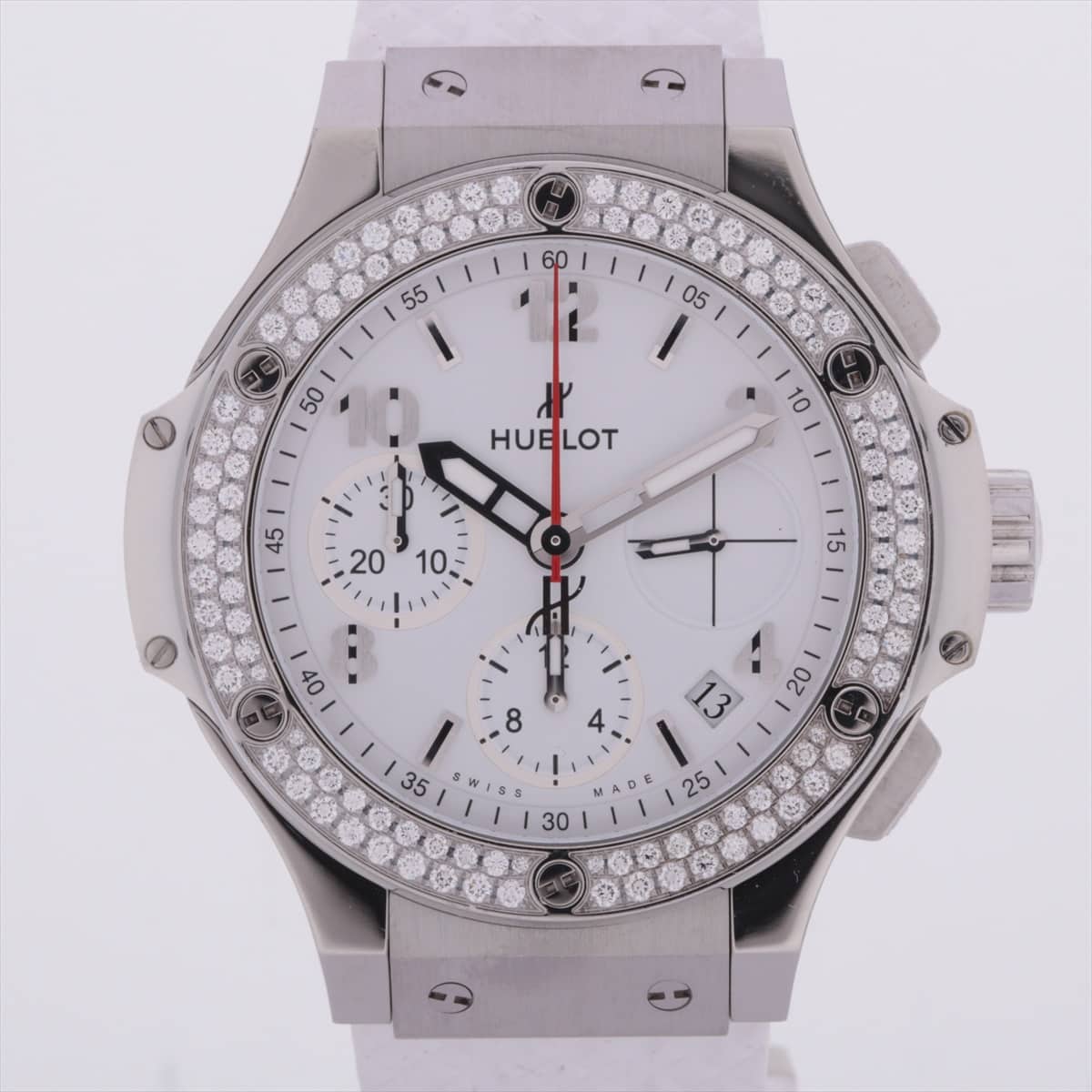 Hublot Big bang 342.SE.230.RW.114 SS & rubber AT White-Face Watch strap with a scent of perfume