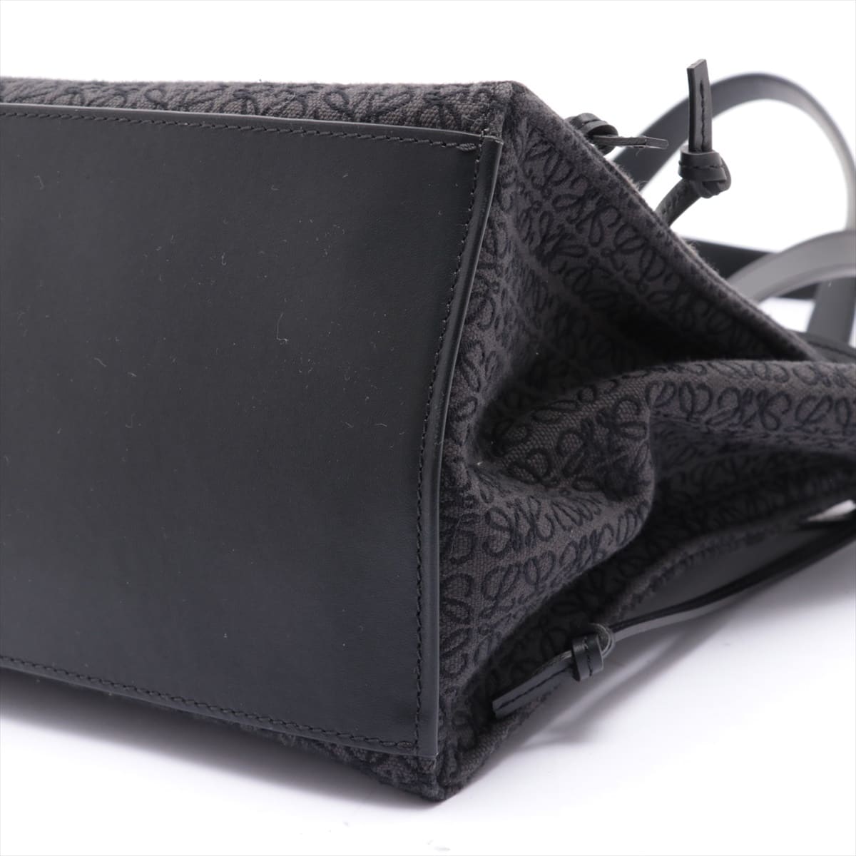 Loewe Anagram Cushion Canvas & leather Tote bag Black