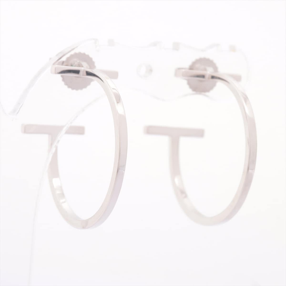 Tiffany T Wire Hoop Piercing jewelry 750(WG) 5.0g