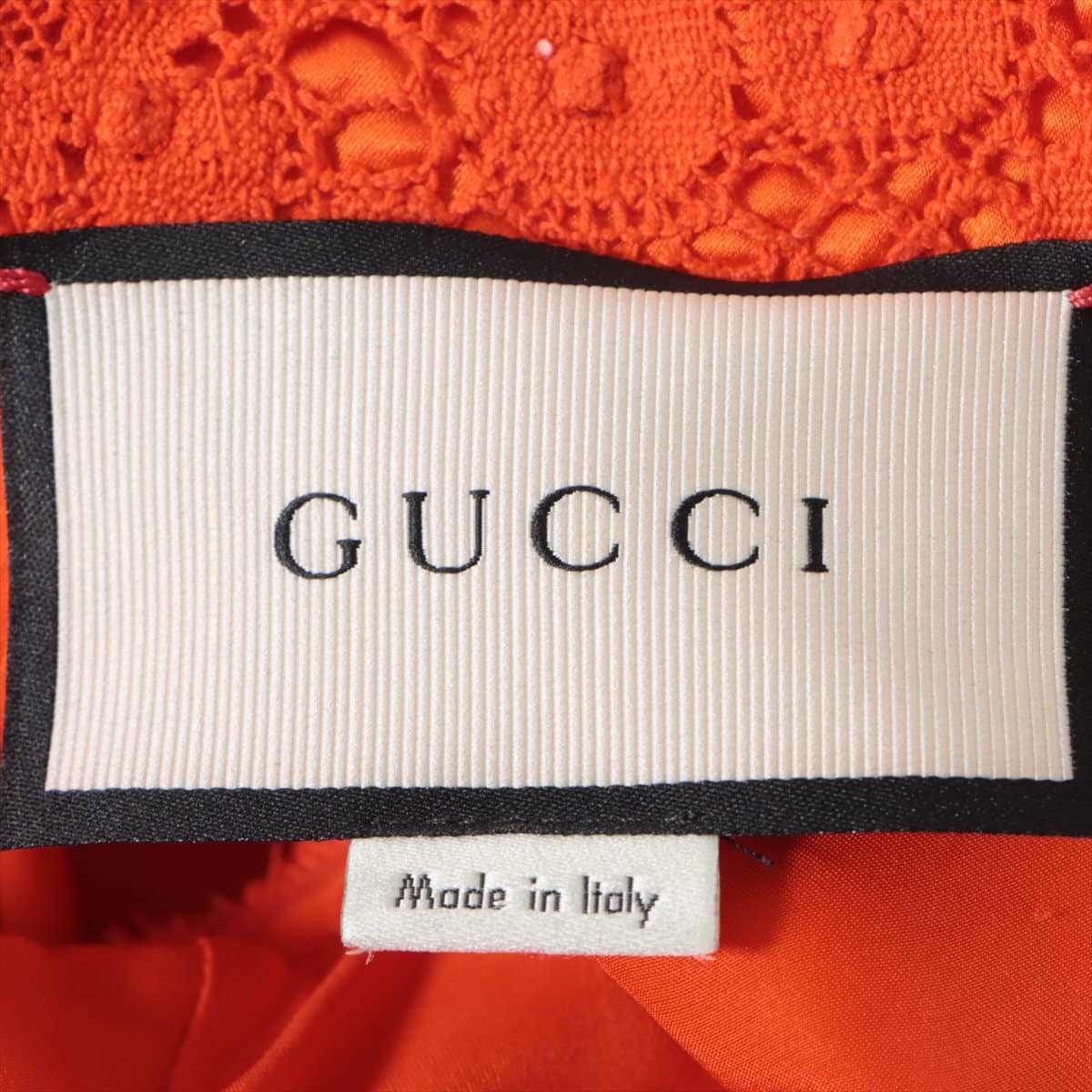 Gucci 17 years Cotton Shirt dress 38 Ladies' Orange  478546