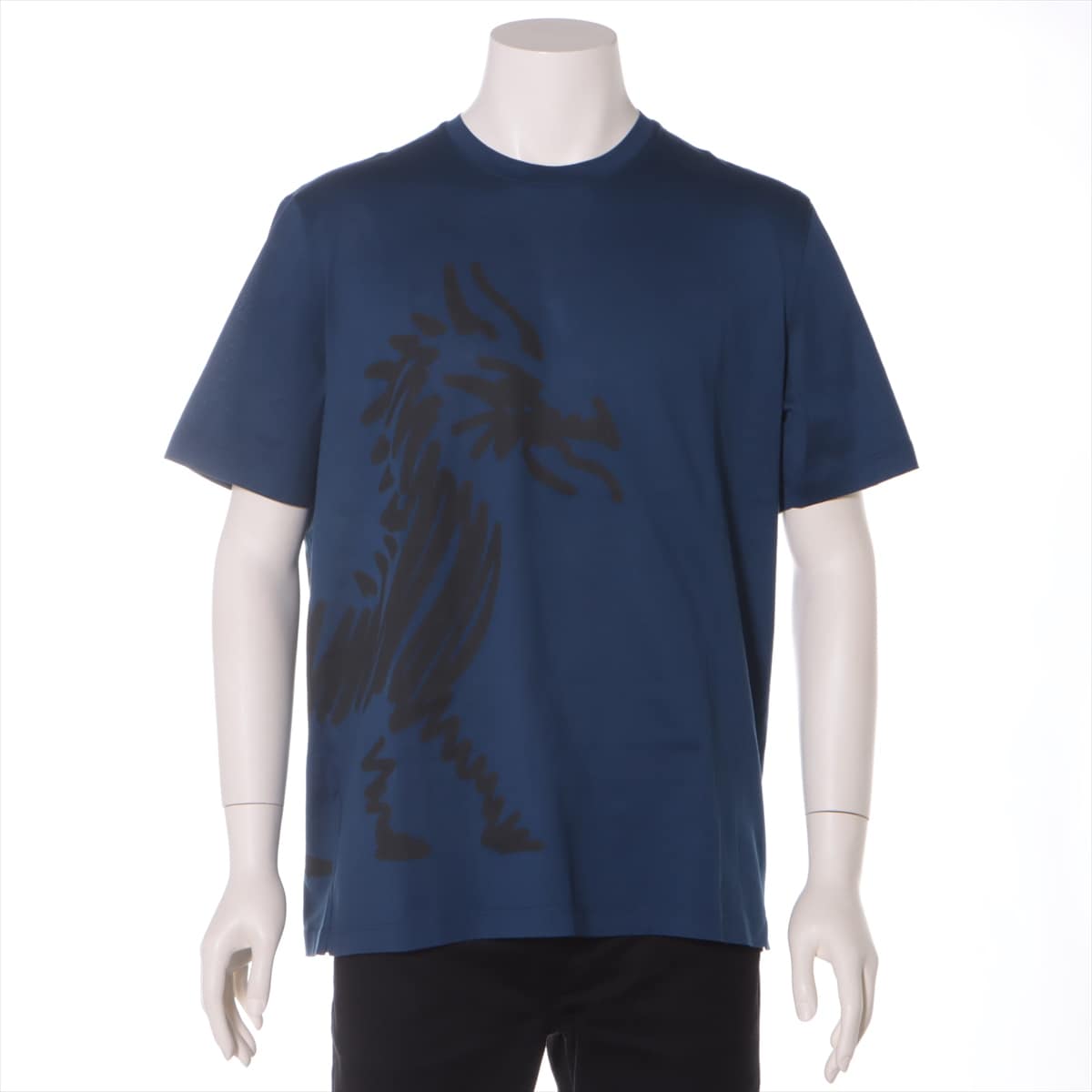 Hermès Cotton T-shirt L Men's Blue