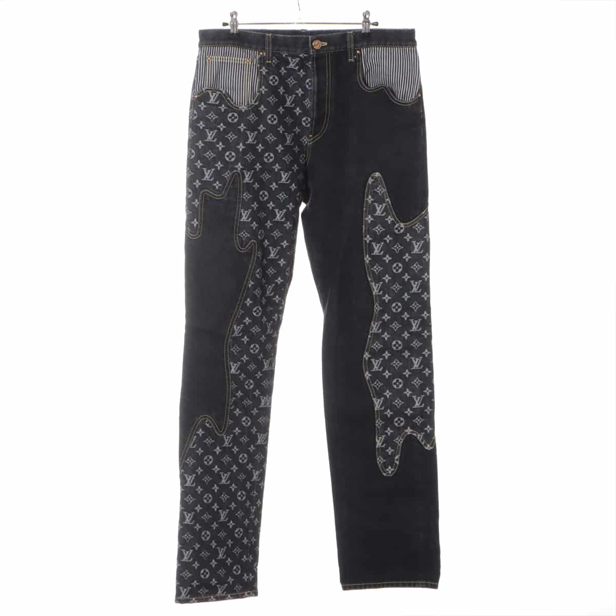 Louis Vuitton x NIGO 22SS Cotton Denim pants 31 Men's Black  RM221M