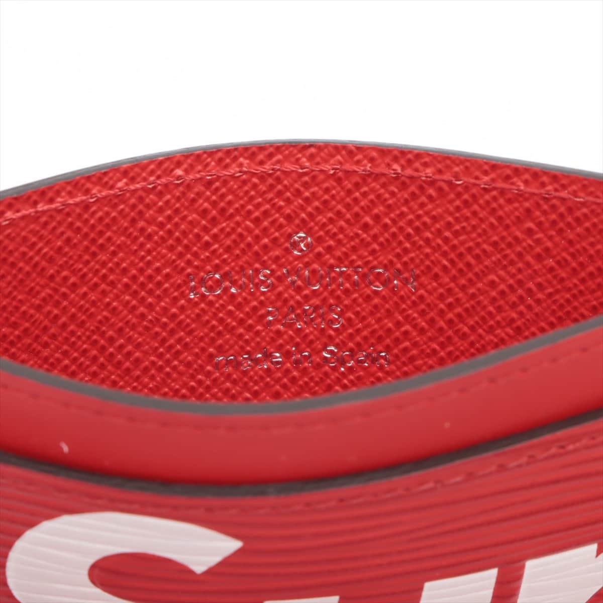Louis Vuitton × Supreme Epi Porte Cartes Sampur M67712 Card case Red CA2107