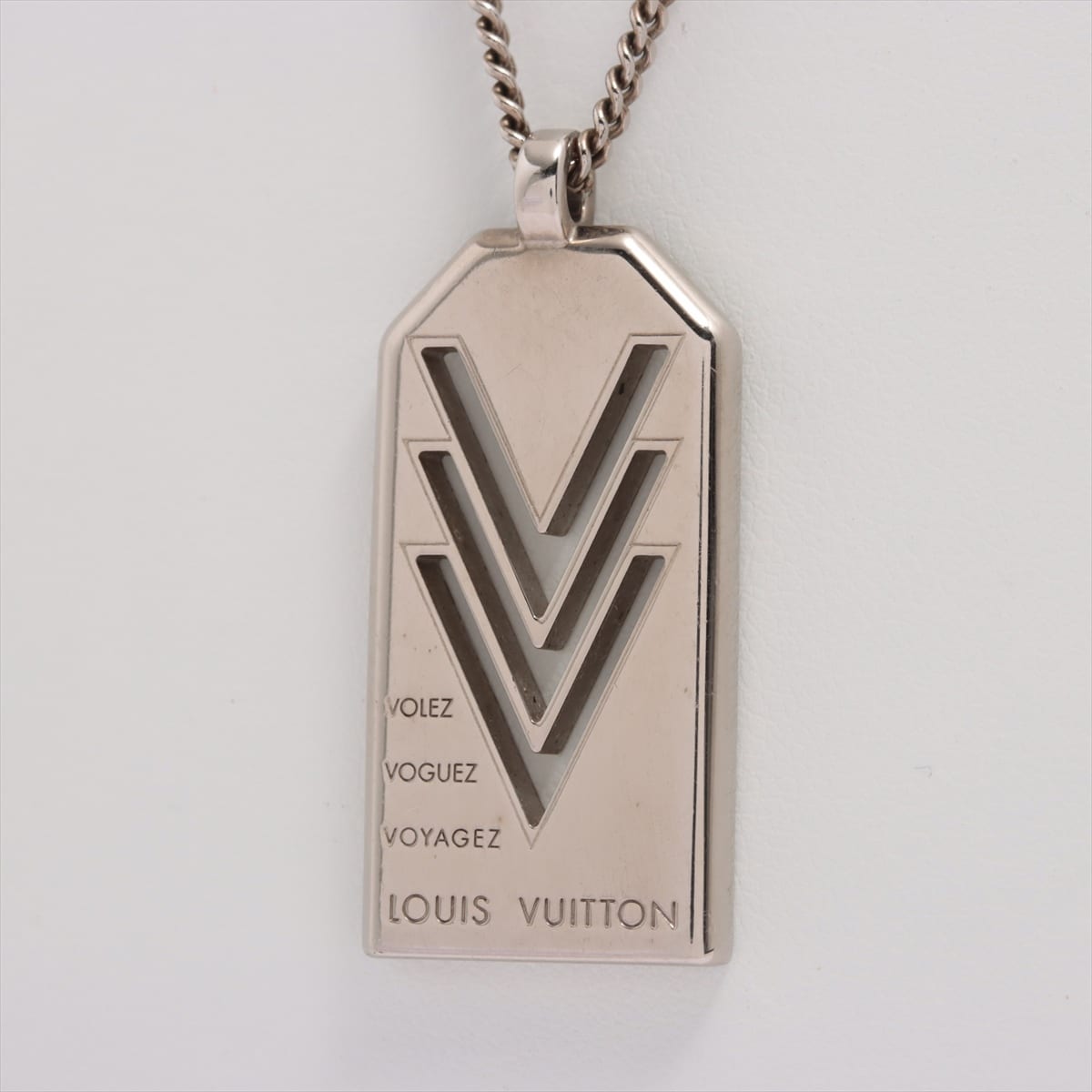 Louis Vuitton M00050 Triple V DI1116 Necklace GP Silver
