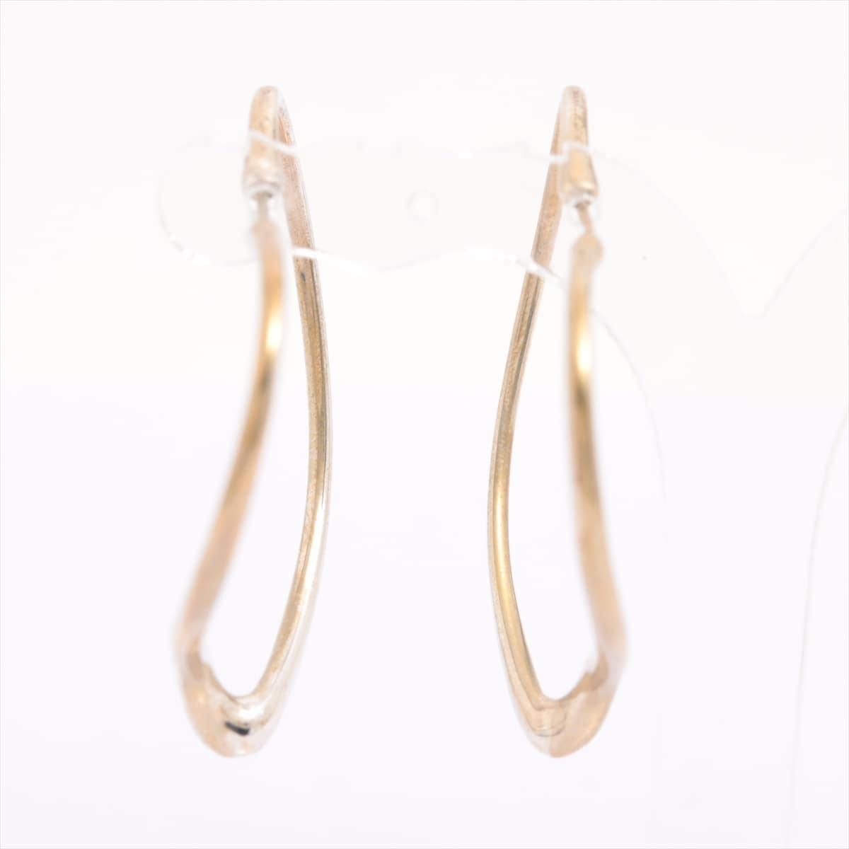 Tiffany Open Heart Hoop Earrings 925 9.5g Silver
