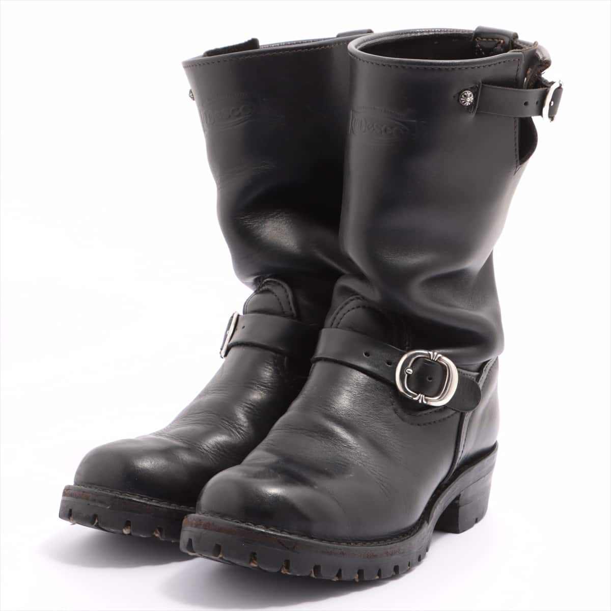Chrome Hearts x WESCO Boss Short Boots Leather & 925 Dagger