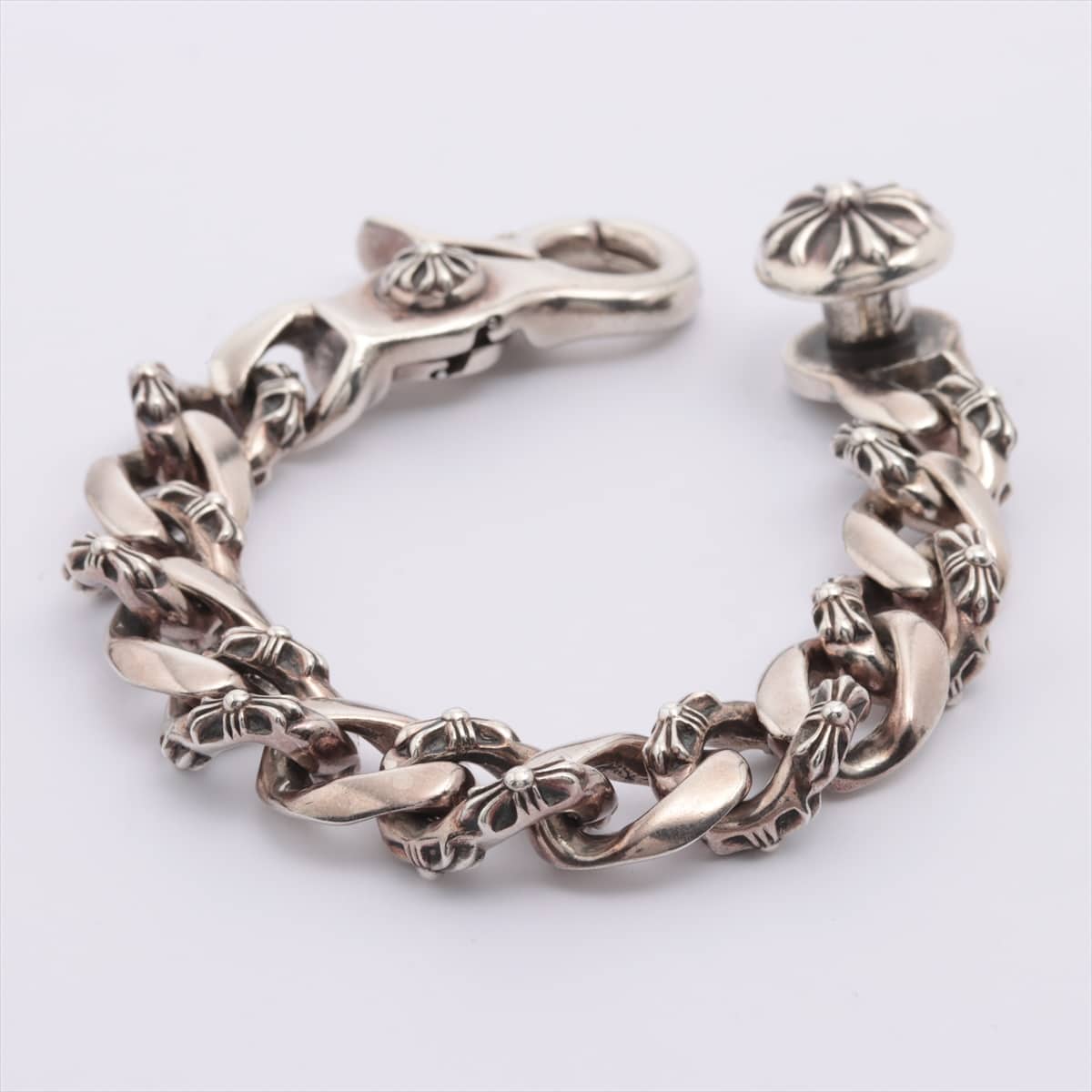 Chrome Hearts Fancy Link Chain Bracelet Bracelet 925 131.2g There are too many frames