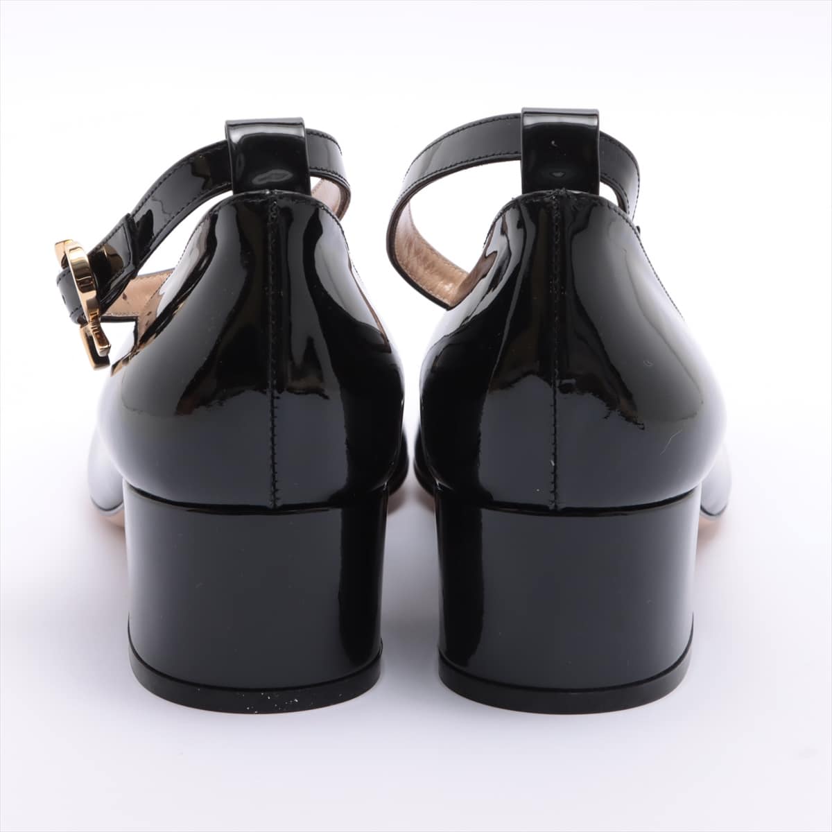 Sergio Rossi Patent leather Strap Pumps 38 Ladies' Black