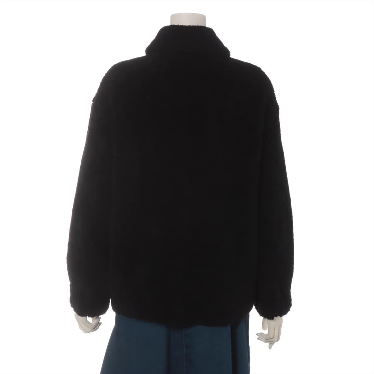 FENDI × FILA 18 years Polyester & nylon Jacket 38 Ladies' Black  Reversible Removable fur
