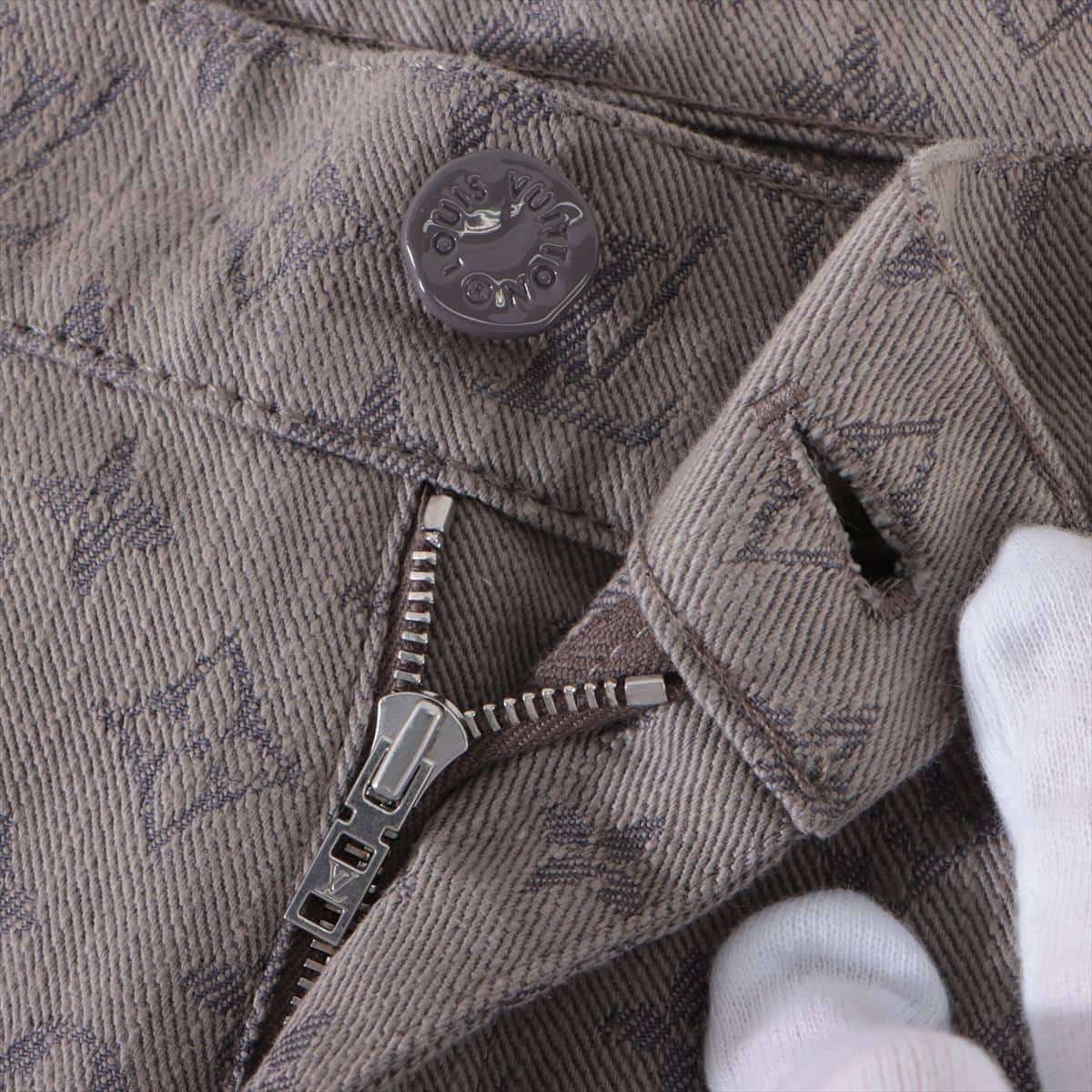 Louis Vuitton Monogram 21 years Cotton & polyester Denim pants 36 Men's Grey  RM211Q