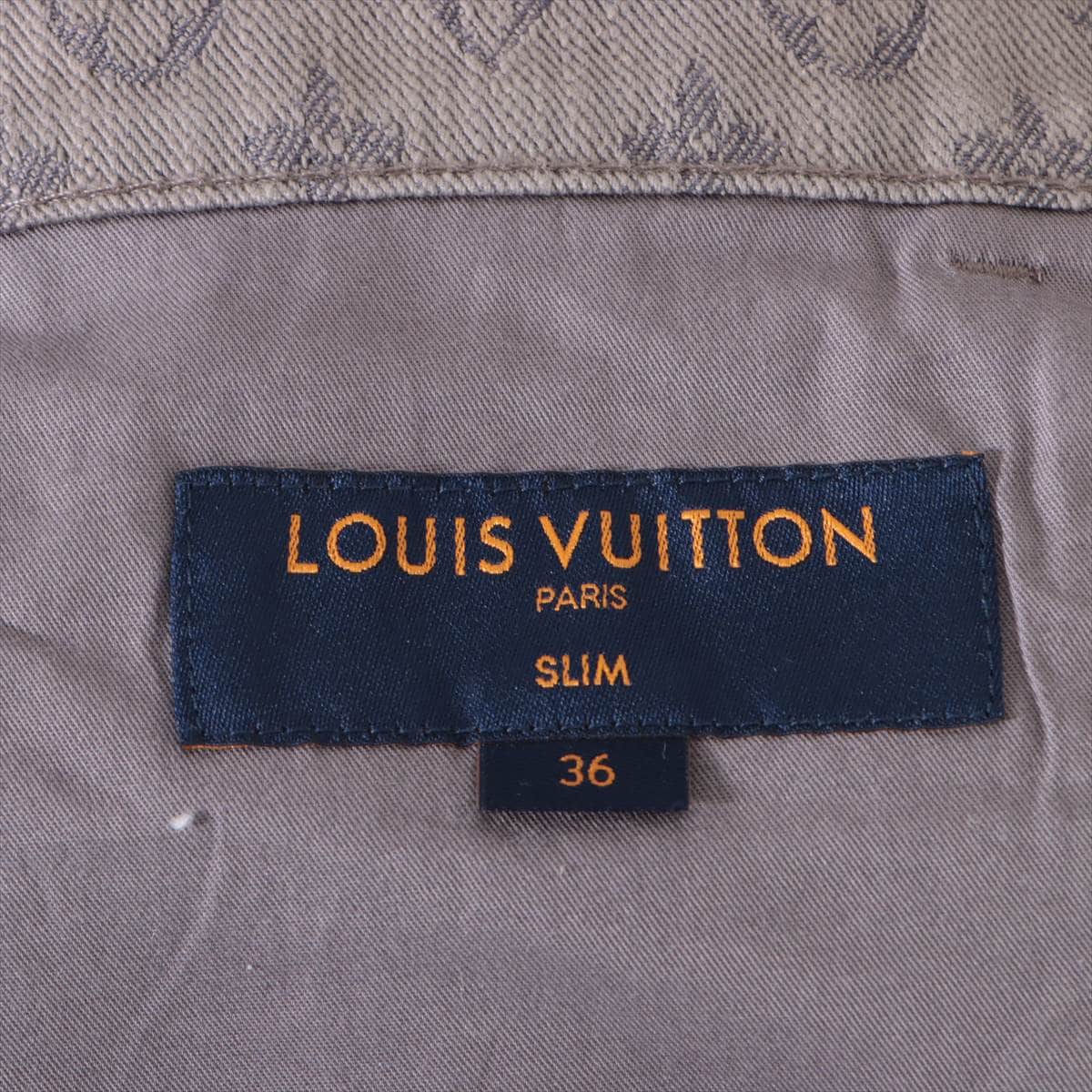 Louis Vuitton Monogram 21 years Cotton & polyester Denim pants 36 Men's Grey  RM211Q