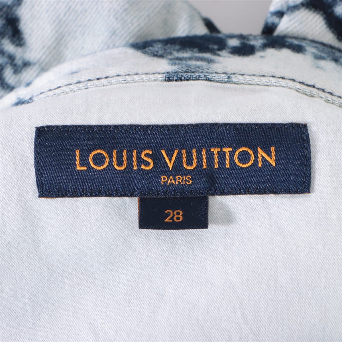 Louis Vuitton 19SS Cotton Denim pants 28 Men's Blue x white  Poppy Dorothy