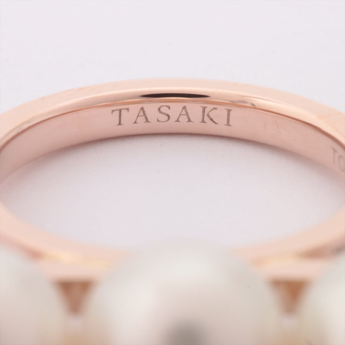 TASAKI Balance Signature Pearl rings 750(PG) 8.9g
