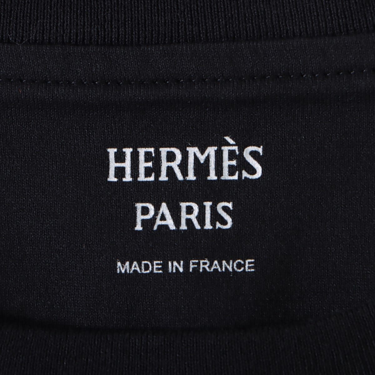 Hermès Cotton T-shirt 42 Ladies' Black