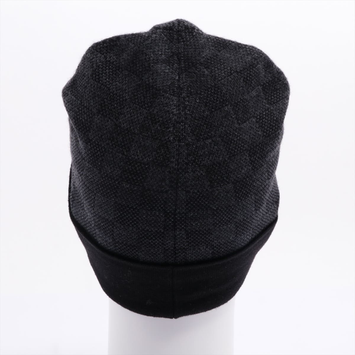Louis Vuitton M70009 Bonnet Petit Damier MR1220 Knit cap Wool x polyurethane Black x Gray