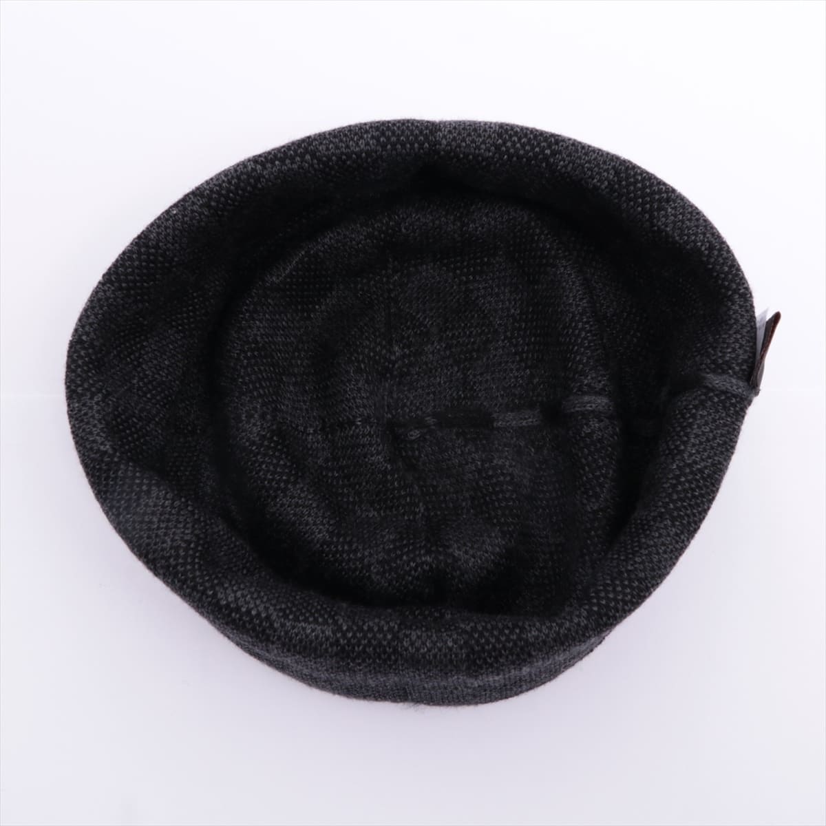Louis Vuitton M70009 Bonnet Petit Damier MR1220 Knit cap Wool x polyurethane Black x Gray
