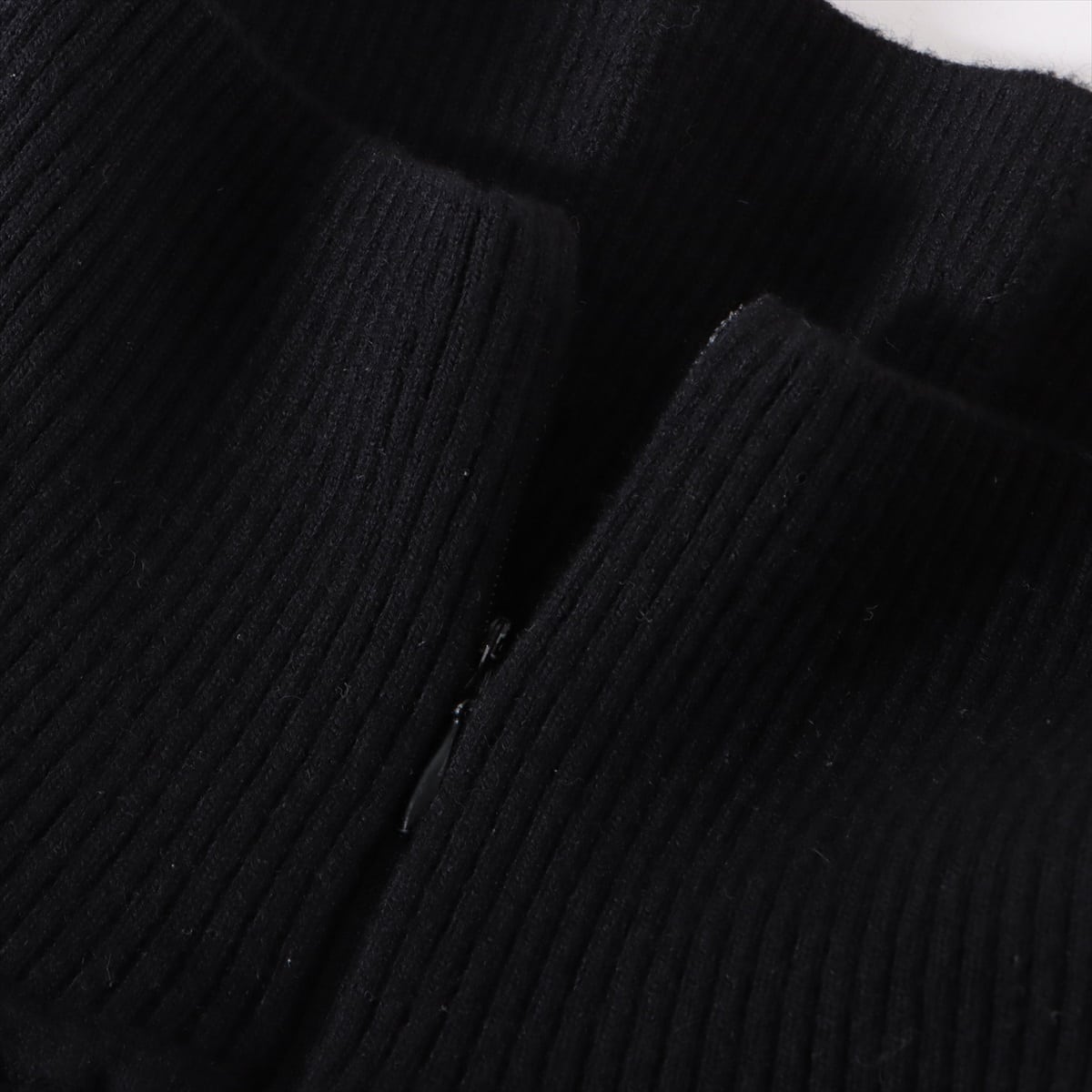 Chanel 06A Cashmere Knit Skirt 34 Ladies' Black