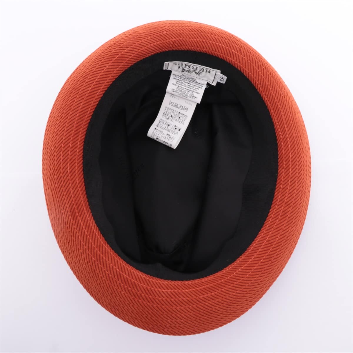 Hermès Hat Polyester & nylon Orange