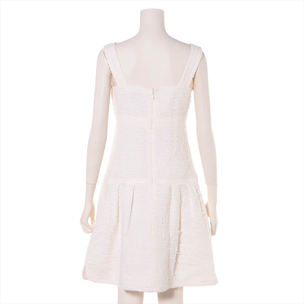Chanel P56 Tweed Sleeveless dress 36 Ladies' Ivory  Lion button