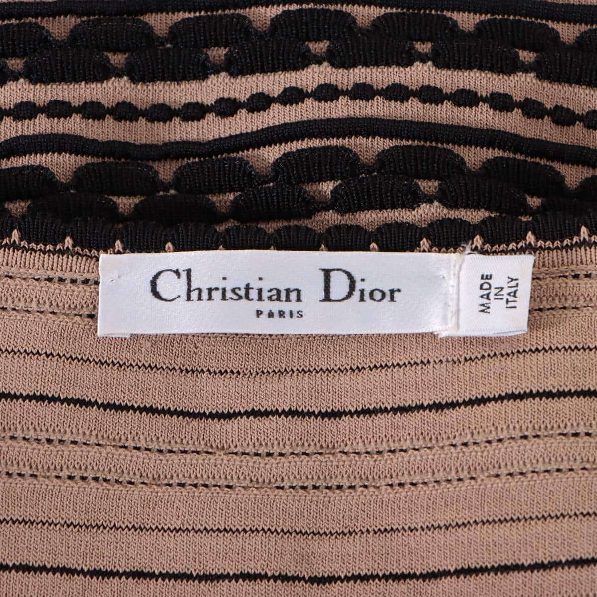 Christian Dior Rayon Ensemble F38 Ladies' Black × Brown