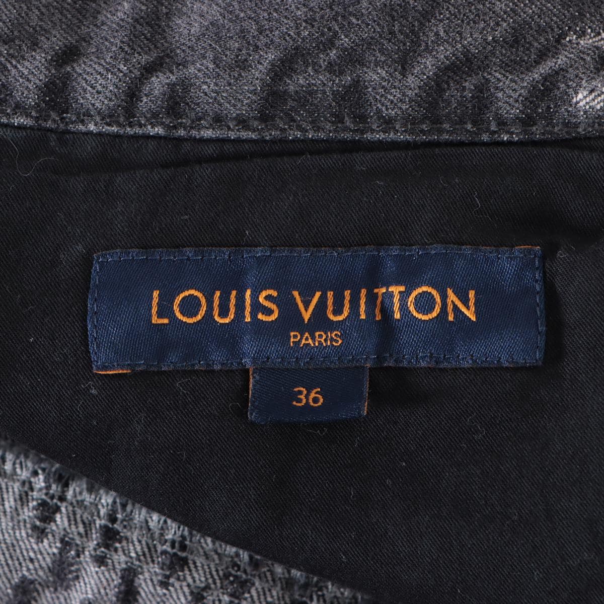 Louis Vuitton x NIGO Cotton Denim pants 36 Men's Black  giant damier waves monogram