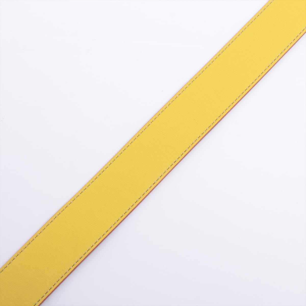 Fendi Strap You Shoulder strap GP & leather Yellow x navy