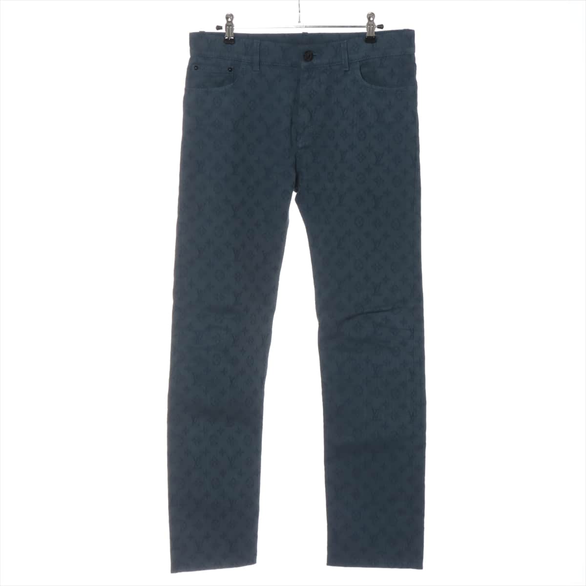 Louis Vuitton 19-year Cotton Denim pants 29 Men's Blue  RM192M monogram jacquard