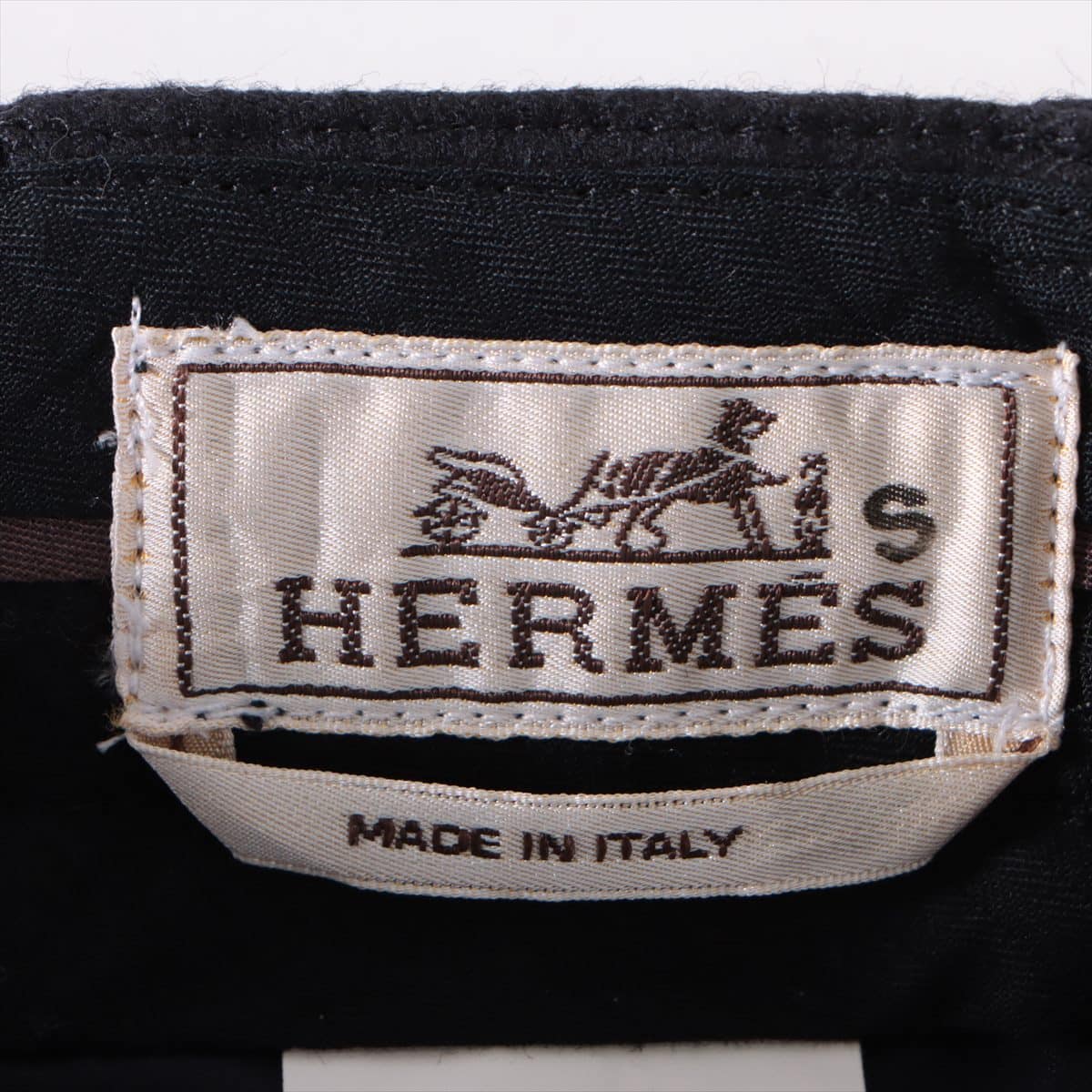 Hermès Wool & cashmere Slacks 38 Ladies' Black  Sold goods