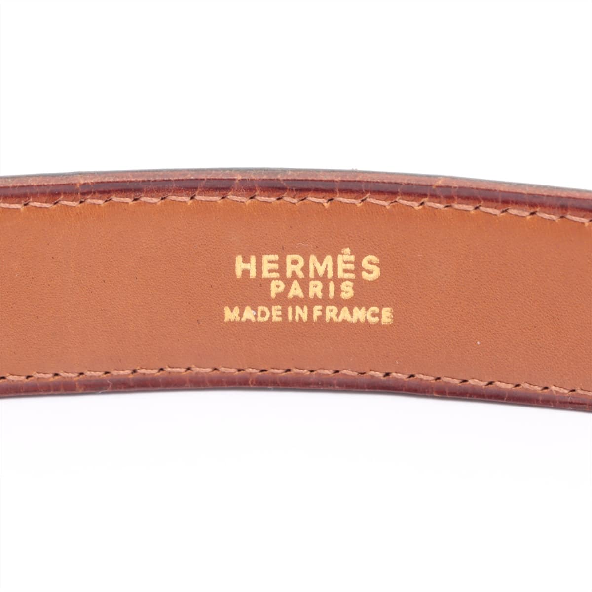 Hermès Belt Crocodile Brown