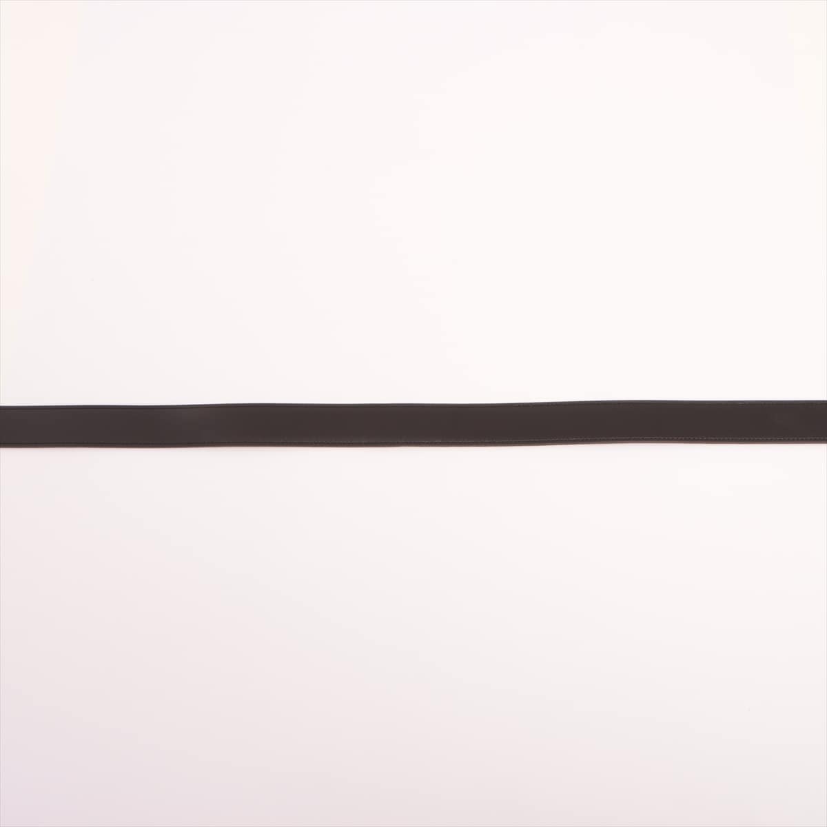 Hermès H Belt □ P engraving (2012) Belt 85 Box Calf × Togo Black × Brown