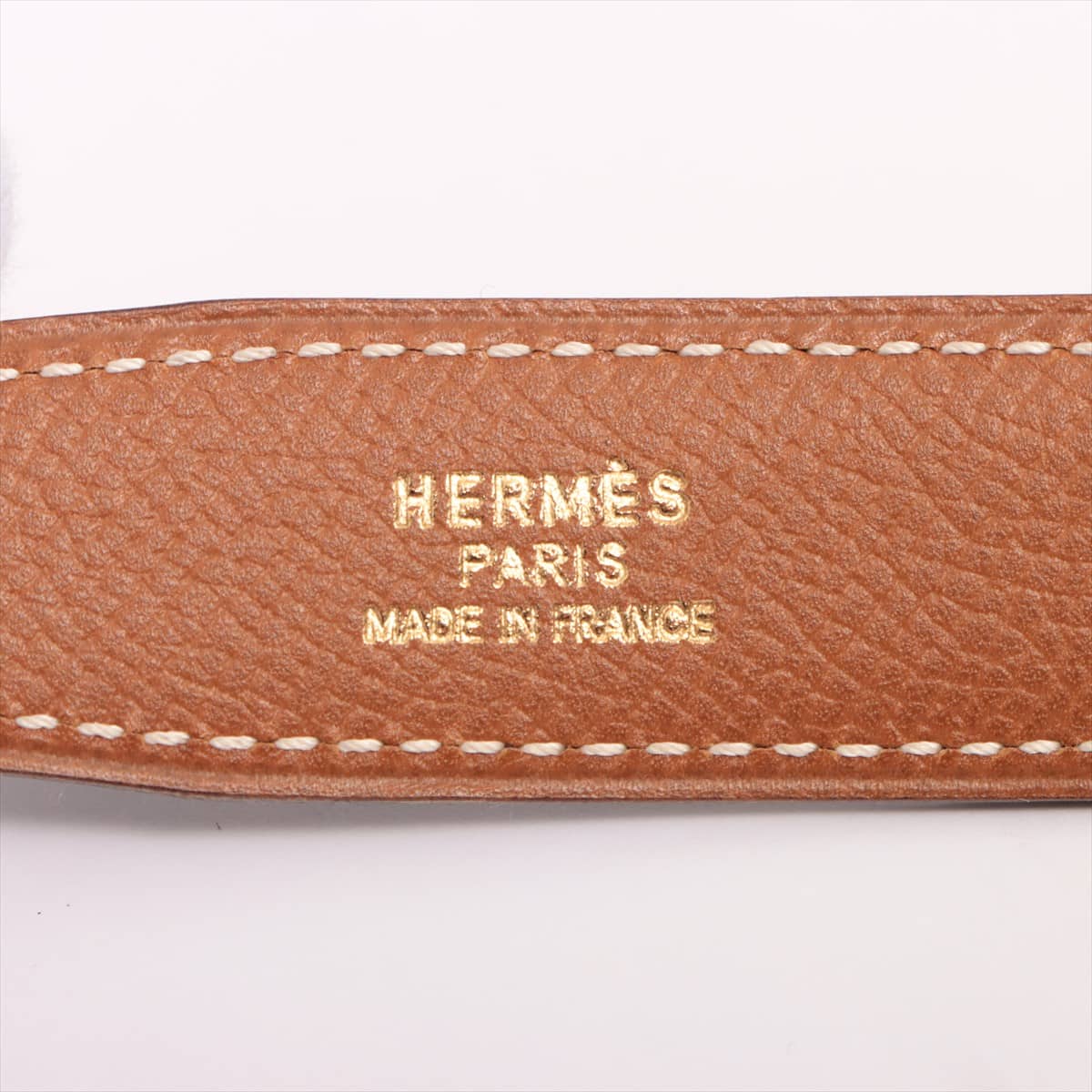 Hermès Mini Constance H Belt 〇 Z engraved (1996) Belt Leather Black × Brown