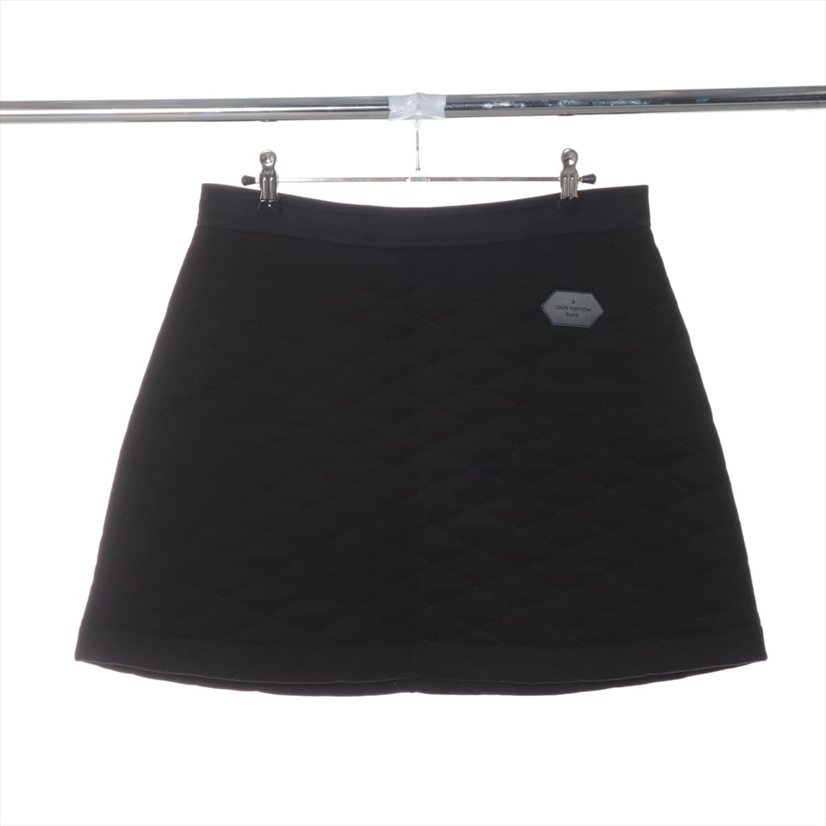 Louis Vuitton Cotton Skirt M Ladies' Black  Monogram quilting