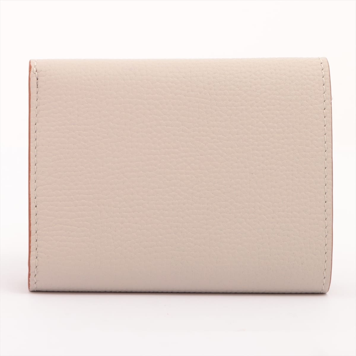 Loewe Anagram Tri Fold Leather Wallet Ivory