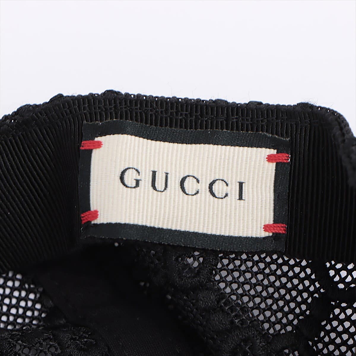 Gucci Embroidery Cap Cotton & nylon Black